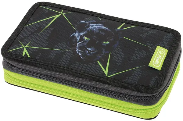 Penar cu rechizite Herlitz - Wild Life, 2 fermoare