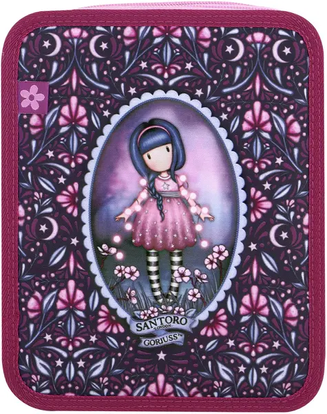 Penar cu rechizite Santoro Gorjuss In The Forest - Fairy Dusk, 2 fermoare