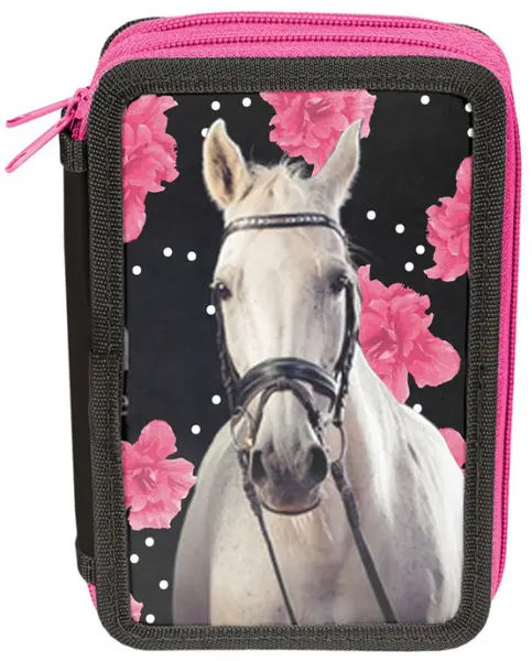 Penar cu rechizite scolare Paso Horse - Cu 2 compartimente