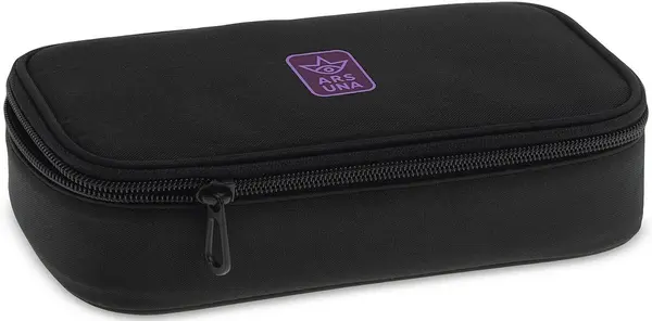 Penar dreptunghiular Ars Una Cordura - Black/Violet, 1 fermoar