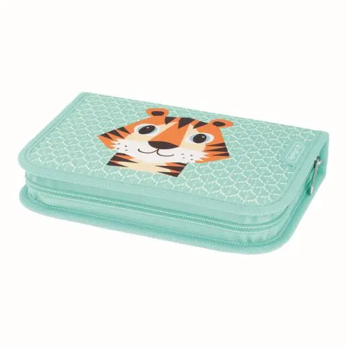 Penar echipat 1 fermoar, 31 piese, Herlitz Cute Animals Tiger