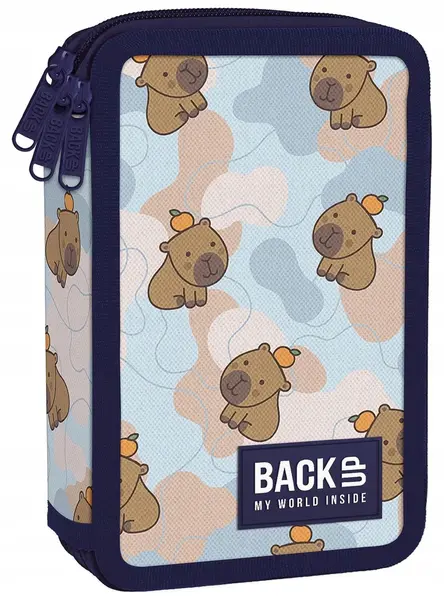 Penar echipat BackUp 8 EW - Orange Capybara, 3 fermoare