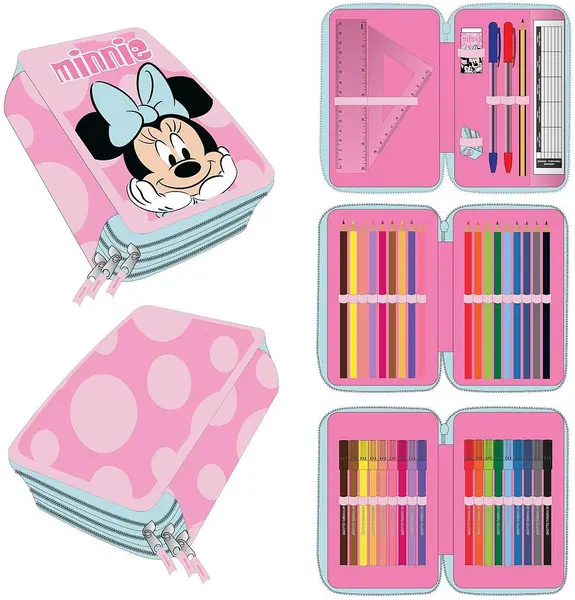 Penar echipat Cerda Minnie - 3 compartimente cu fermoar
