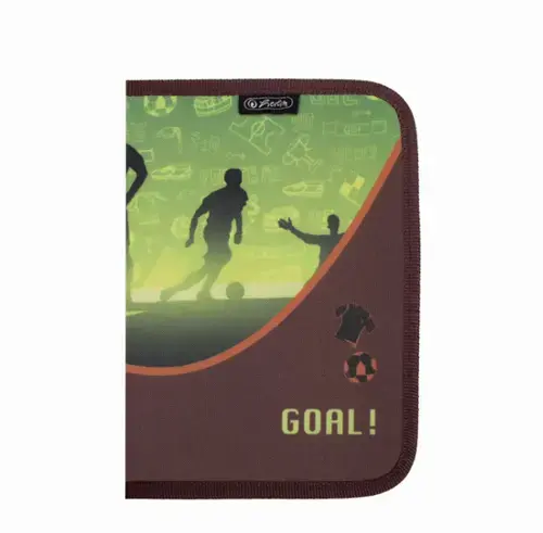 Penar echipat Herlitz, 17 piese, dimensiune 13,5 x 19,5 x 3,5 cm, motiv Football