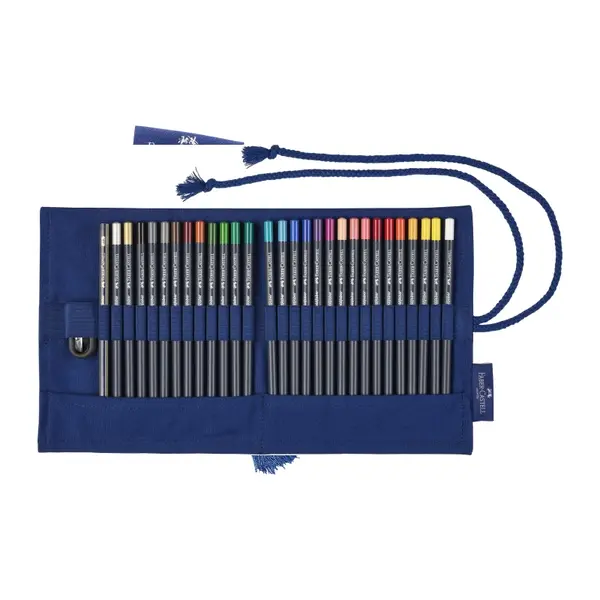 Penar echipat roll-up, 27colori/set +accesorii, Goldfaber Faber-Castell