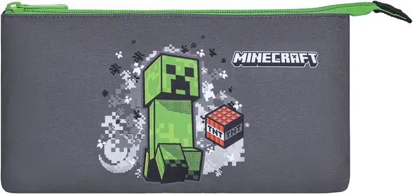 Penar Kstationery Minecraft - Short Fuse, cu 1 fermoar și 3 compartimente