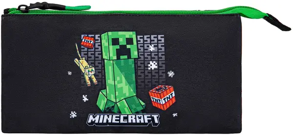 Penar Kstationery Minecraft - Survival Mode, cu 1 fermoar și 3 compartimente