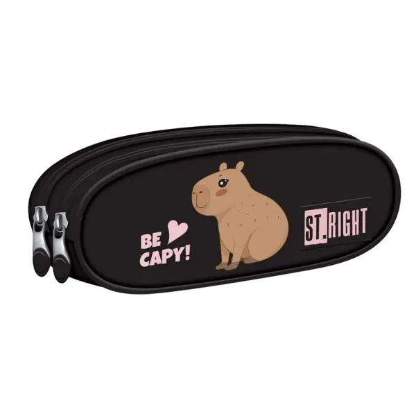Penar neechipat St. Majewski St. Right Be Capy Bara, doua compartimente, oval, 24 x 10 x 6 cm