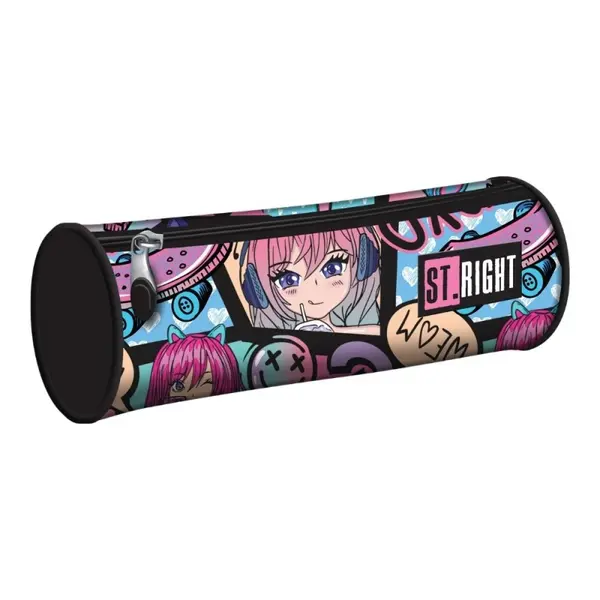 Penar neechipat St. Majewski St. Right Manga Girl, 1 compartiment, cilindric, 21 x 10 x 7 cm