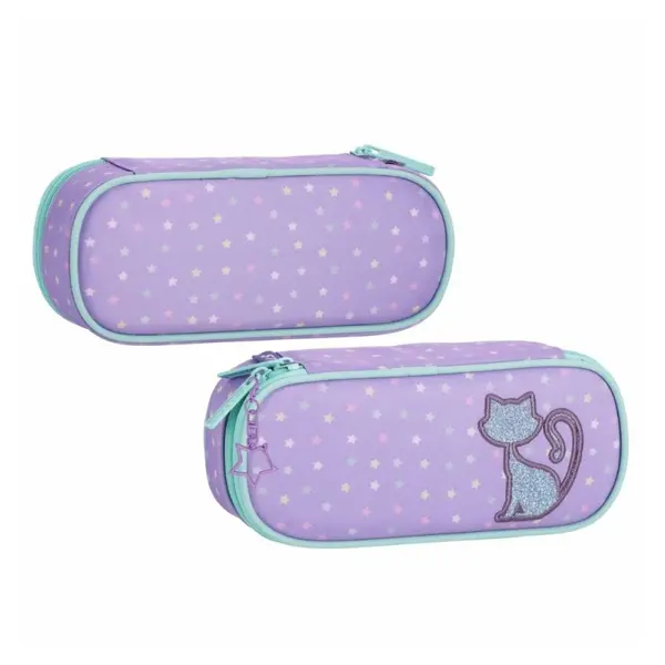 Penar neechipat Starpak Glitter Cat, 1 compartiment, oval, 24 x 10 x 6 cm