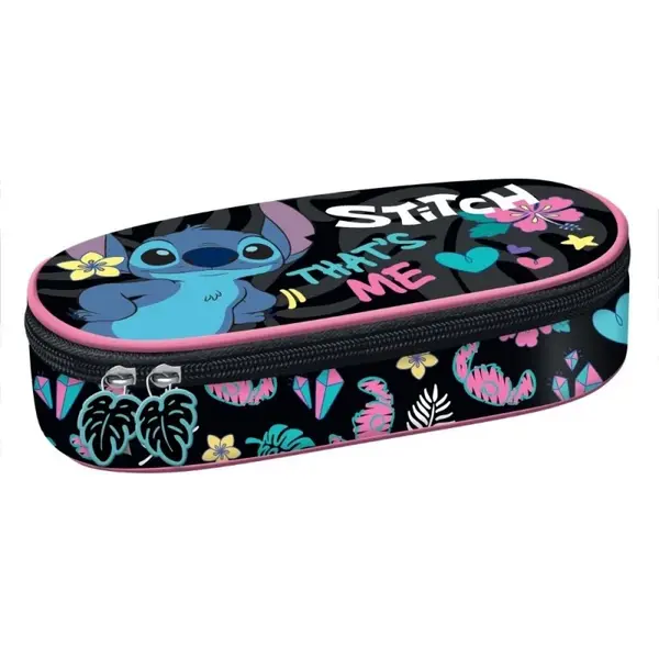 Penar neechipat Stitch cu un compartiment, forma ovala, 24x10x6 cm