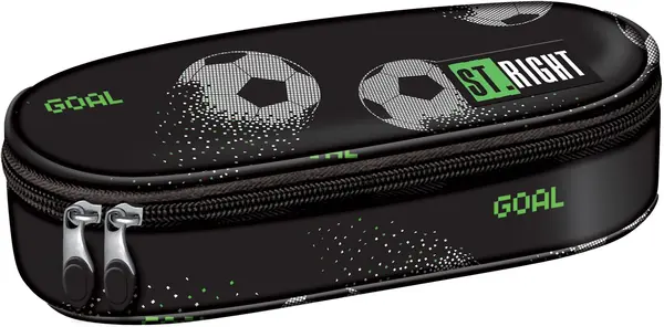 Penar oval pentru școală St. Right Pixel Balls -Cu 1 fermoar