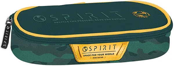 Penar oval Spirit Pattern - Cu 1 compartiment, verde