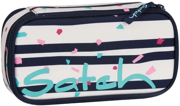 Penar Satch Pencil Box - Happy Flakes, cu 2 compartimente
