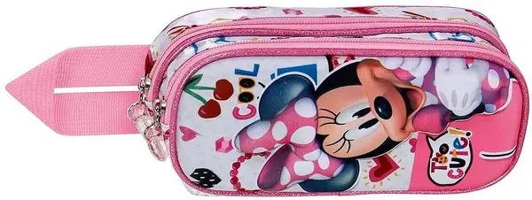 Penar școlar 3D Karactermania Minnie - Too Cute, 2 fermoare