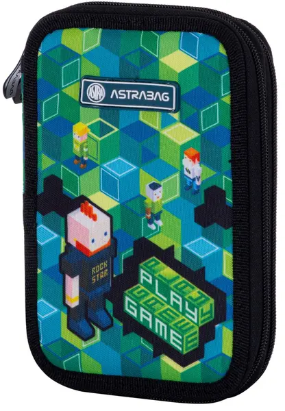 Penar școlar Astra - Play Game 2, cu 2 fermoare