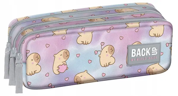 Penar școlar BackUp 8 G - Capybara Dream, 3 fermoare