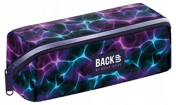 Penar școlar BackUp 8 K - Neon Waves, 1 fermoar