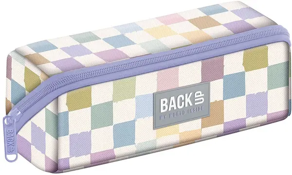 Penar școlar BackUp 8 K - Pastel Checkered, 1 fermoar