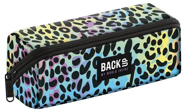 Penar școlar BackUp 8 K - Rainbow Leopard, 1 fermoar