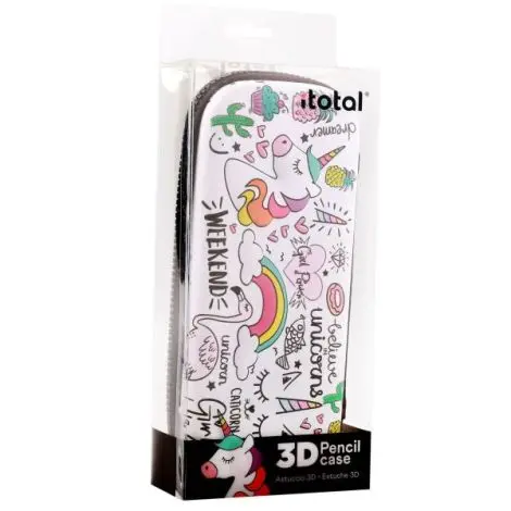 Penar scolar cu design cu unicorni, cu 1 fermoar, neechipat, iTotal