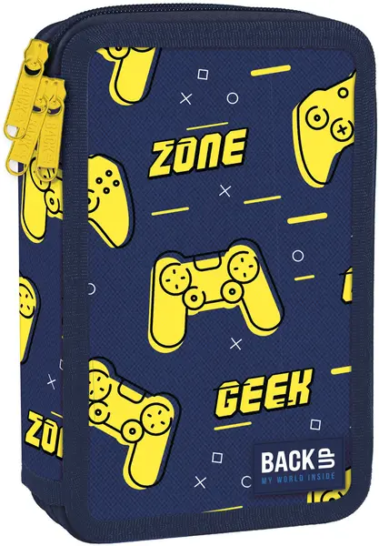 Penar școlar echipat Derform BackUp - Game zone, 3 fermoare