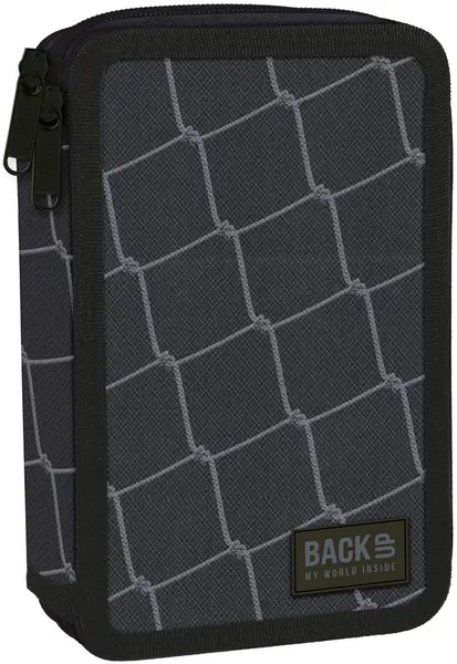 Penar școlar echipat Derform BackUp - Grid, 2 fermoare