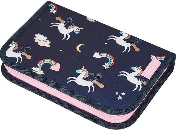 Penar școlar echipat Herlitz - Dreamy Unicorn, 1 aripă