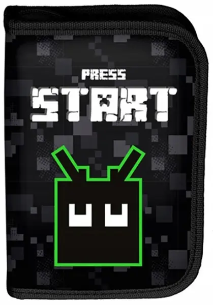 Penar școlar echipat Paso Press Start - Cu 1 fermoar