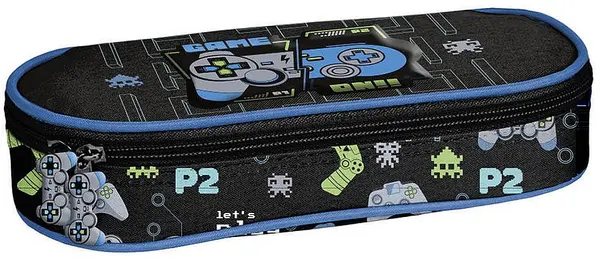 Penar școlar oval Paso Game - On, 1 fermoar