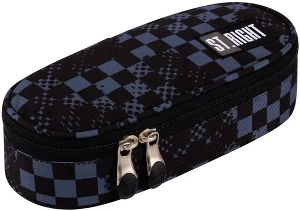 Penar școlar oval St. Right Chessboard Crush - Cu 1 fermoar