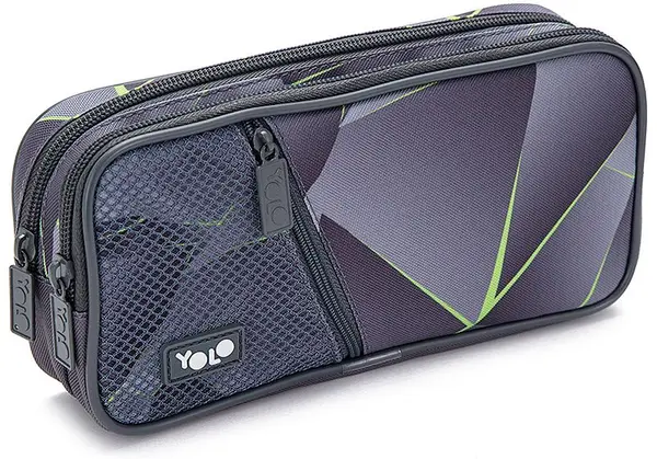 Penar școlar YOLO Geometric - 2 fermoare