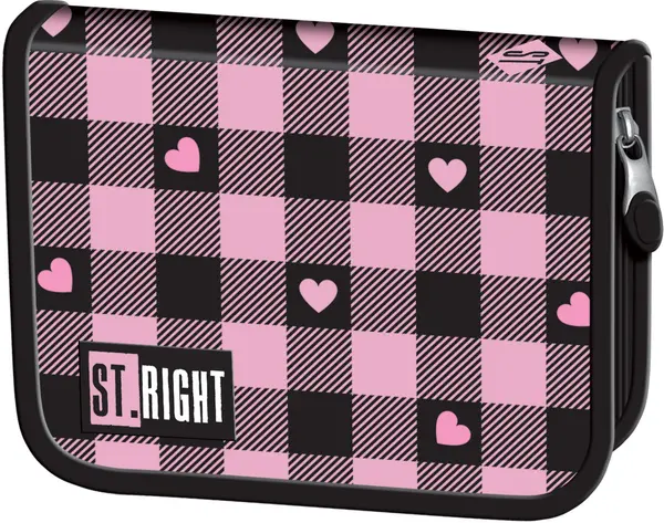 Penar St. Right Pink Checkered - Cu 1 fermoar si 2 aripi