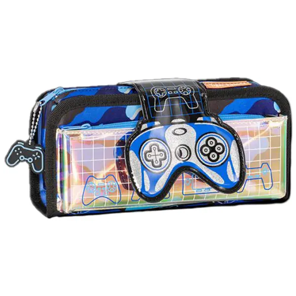 Penar tip etui, 1 fermoar, Fun time 2 in 1, Total Gamer Tiger Family
