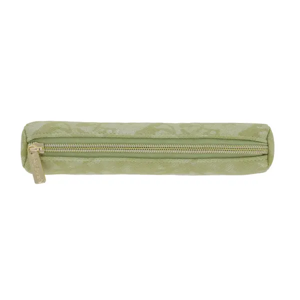 Penar tip etui, 1 fermoar, rotund, Herlitz Mini Bright Animal, verde
