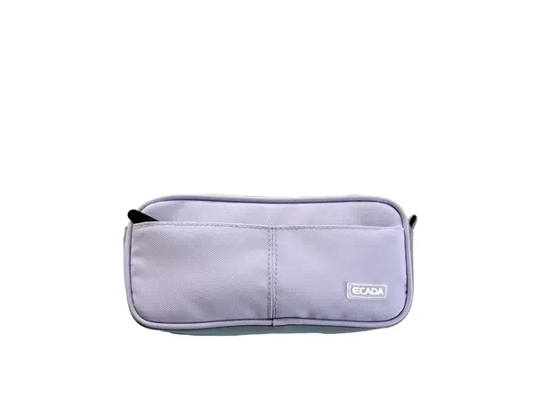 Penar tip etui, 2 fermoare, Ecada mov 786035M