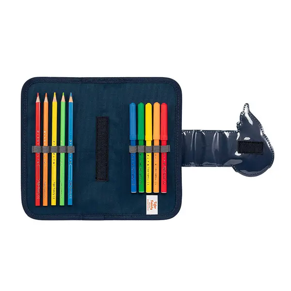 Penar tip etui, 2 fermoare, Fun Time 2 in 1, Herlitz Football World