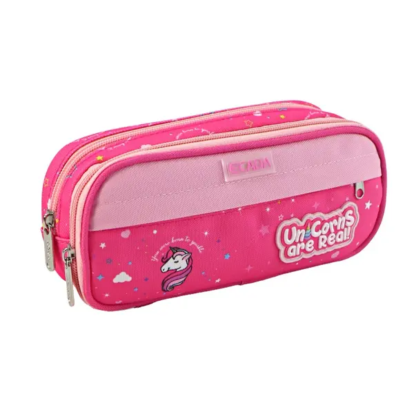 Penar tip etui, 3 fermoare, Ecada, 786005RZ