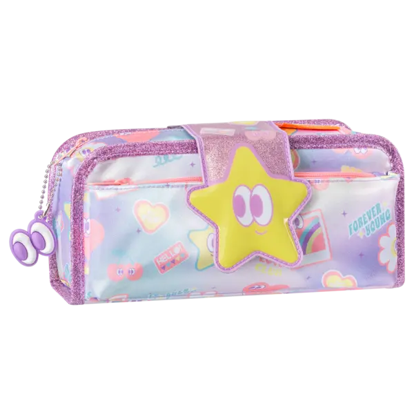 Penar tip etui Fun Time 2 in 1, 22x11x8cm, Looking Cute, Tiger Family