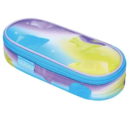 Penar tip etui oval Herlitz, dimensiune 21.5 x 9 x 6 cm, motiv Little Monster