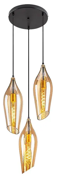 Pendel Rabalux - Bellini 72203, IP20, 230V, E27, 3 x 60W, negru