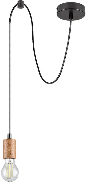 Pendel Rabalux - Dollien 72071, IP20, E27, 1 x 60 W, negru mat