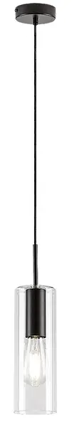 Pendel Rabalux - Esta 72049, IP20, 230V, E27, 1 x 40W, negru mat