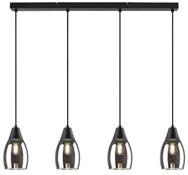 Pendel Rabalux - Ilmari 72184, IP20, 230V, E27, 4 x 15W, negru