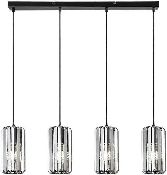 Pendul Rabalux - Veness 72256, IP20, E27, 4x40W, negru mat