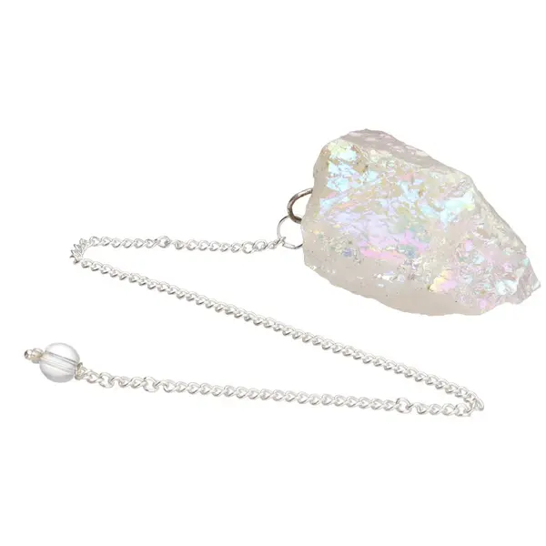 Pendul radiestezie cuart incolor | White Aqua Aura