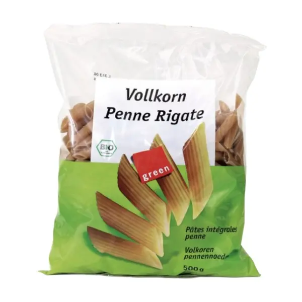 Penne Bio din Grau Dur Integral, 500 g, Green Organics