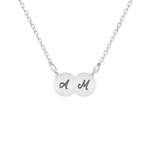 Penny - Colier personalizat doi banuti din argint 925