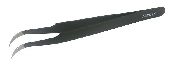 Penseta anti-statică din inox cu brate curbate PENSETA-INX-C-1