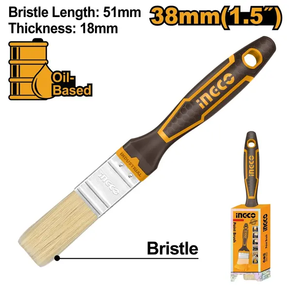 Pensula 63mm cu Maner Cauciucat INGCO CHPTB8725